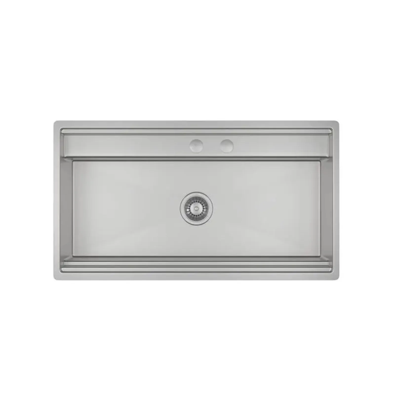 Cuba de Embutir Para Cozinha Retangular Inox 90X50cm com Bancada e Acessórios Deca Funstation