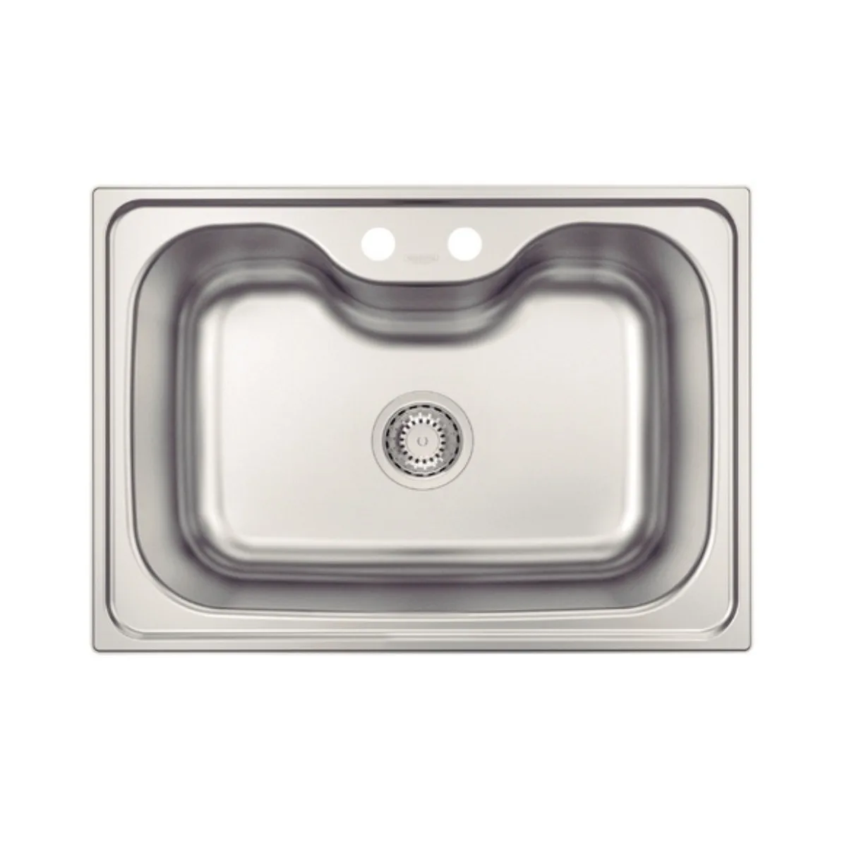 Cuba de Embutir Undermount Retangular com Válvula 69x49cm Inox Escovado Tramontina Morgana 60 FX