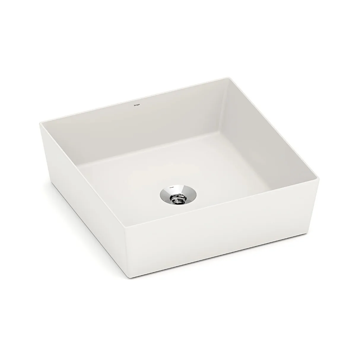 Cuba de Apoio para banheiro Quadrada 38x38cm com Mesa Beige Incepa Platinum P5