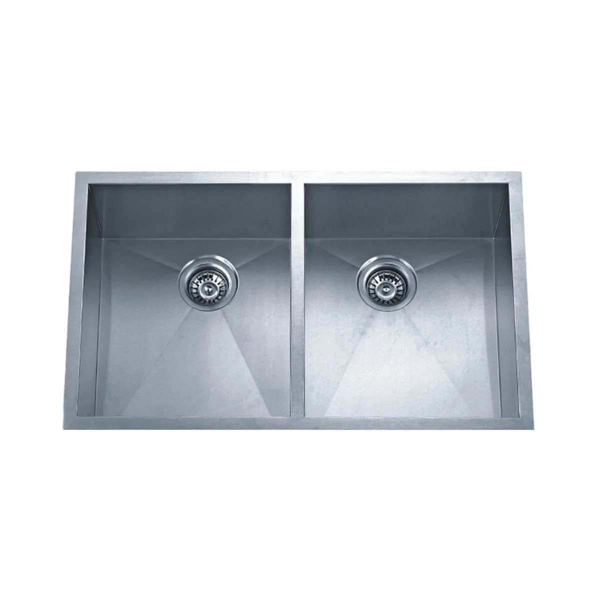 Cuba Inox Dupla Retangular de Embutir para Cozinha 74x51cm Dax Baikal
