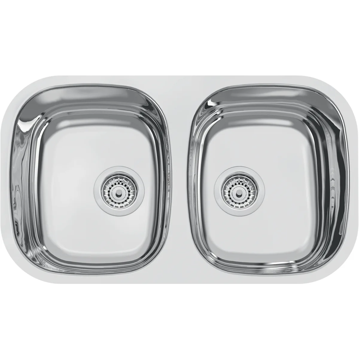 Cuba Inox Dupla 72x40cm Alto Brilho Tramontina