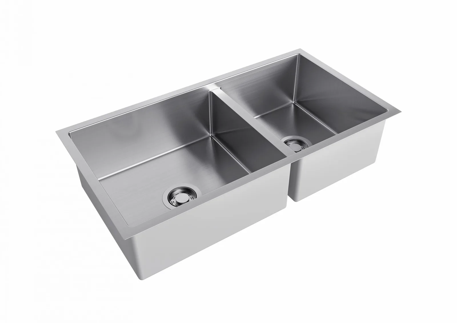 Cuba Inox Dupla 85x45cm C/v DeBacco Quadratino