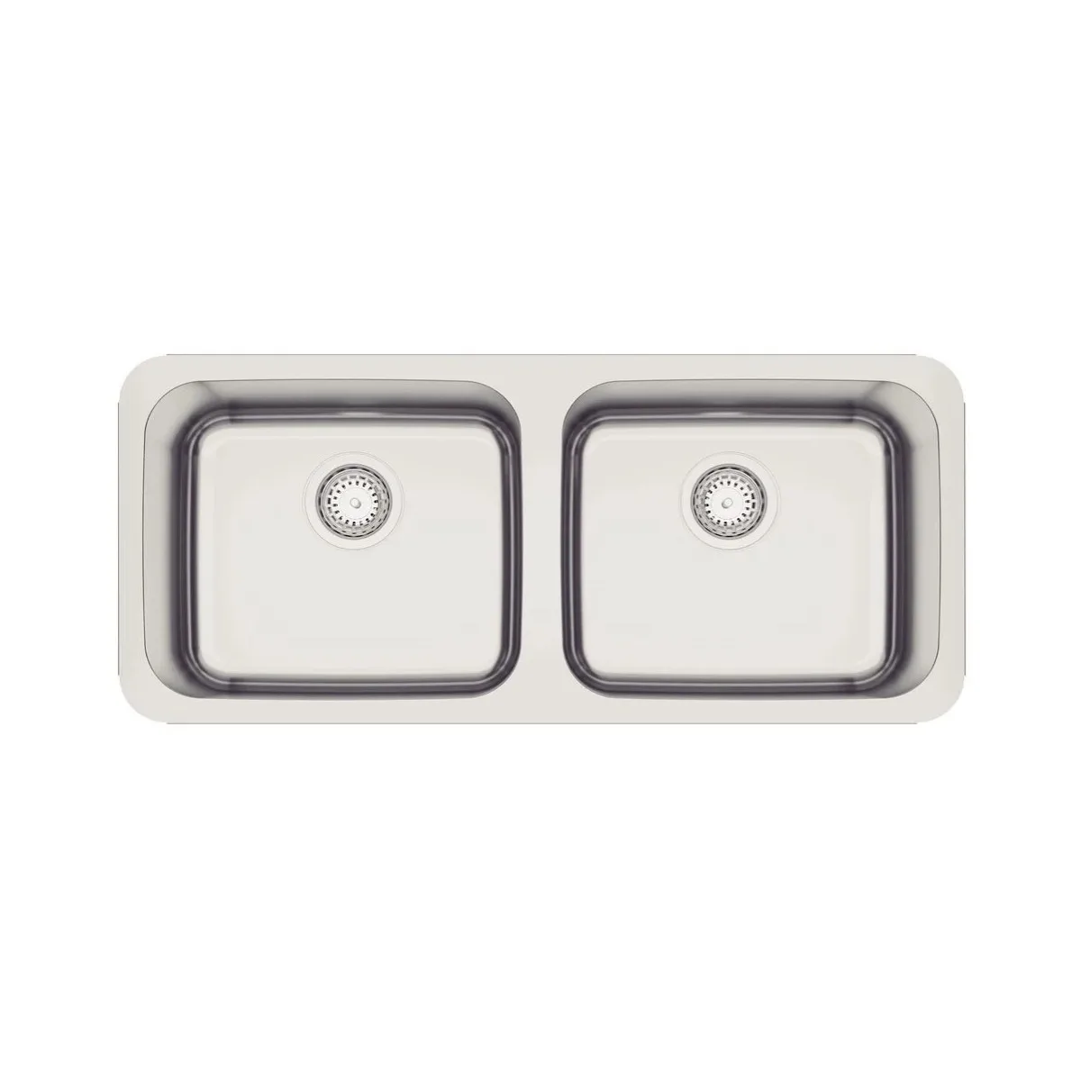 Cuba Inox Dupla Retangular de Embutir 89x39cm Escovado Tramontina Dora Duo 2C 40 BL