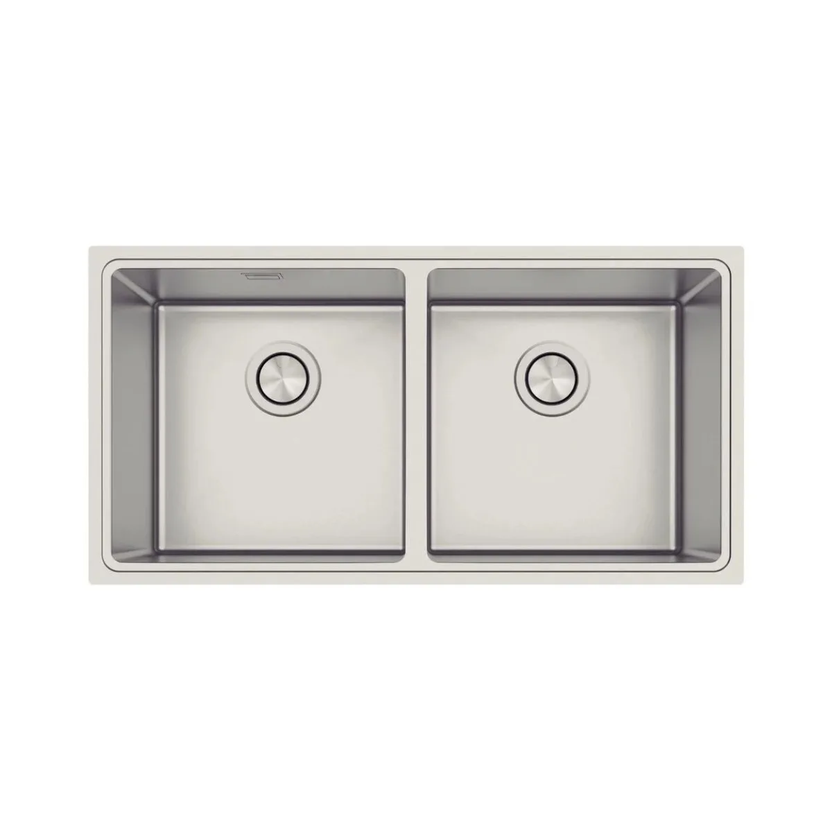 Cuba Inox Dupla Retangular de Sobrepor para Cozinha 89x46cm Acetinado Tramontina Design Collection Quadrum 2C 40