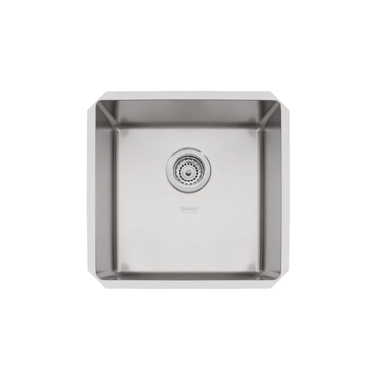 Cuba Inox Quadrada de Embutir para Cozinha 40x40cm Tramontina Design Collection Quadrum