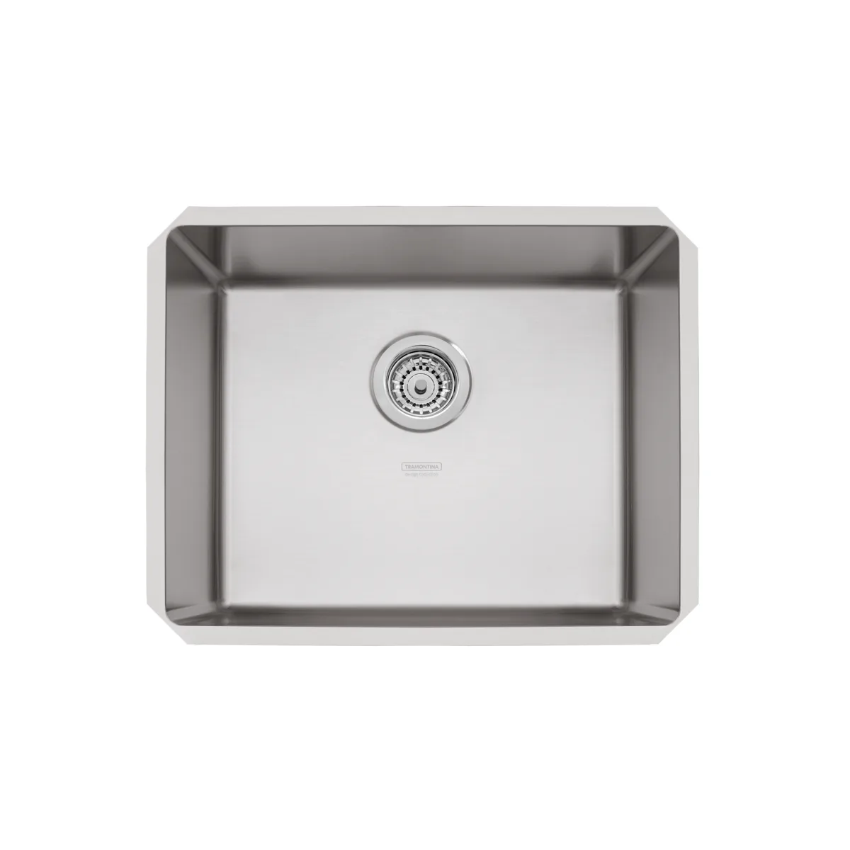 Cuba Inox Retangular de Embutir para Cozinha 50x40cm Scotch Brite Tramontina Design Collection Quadrum