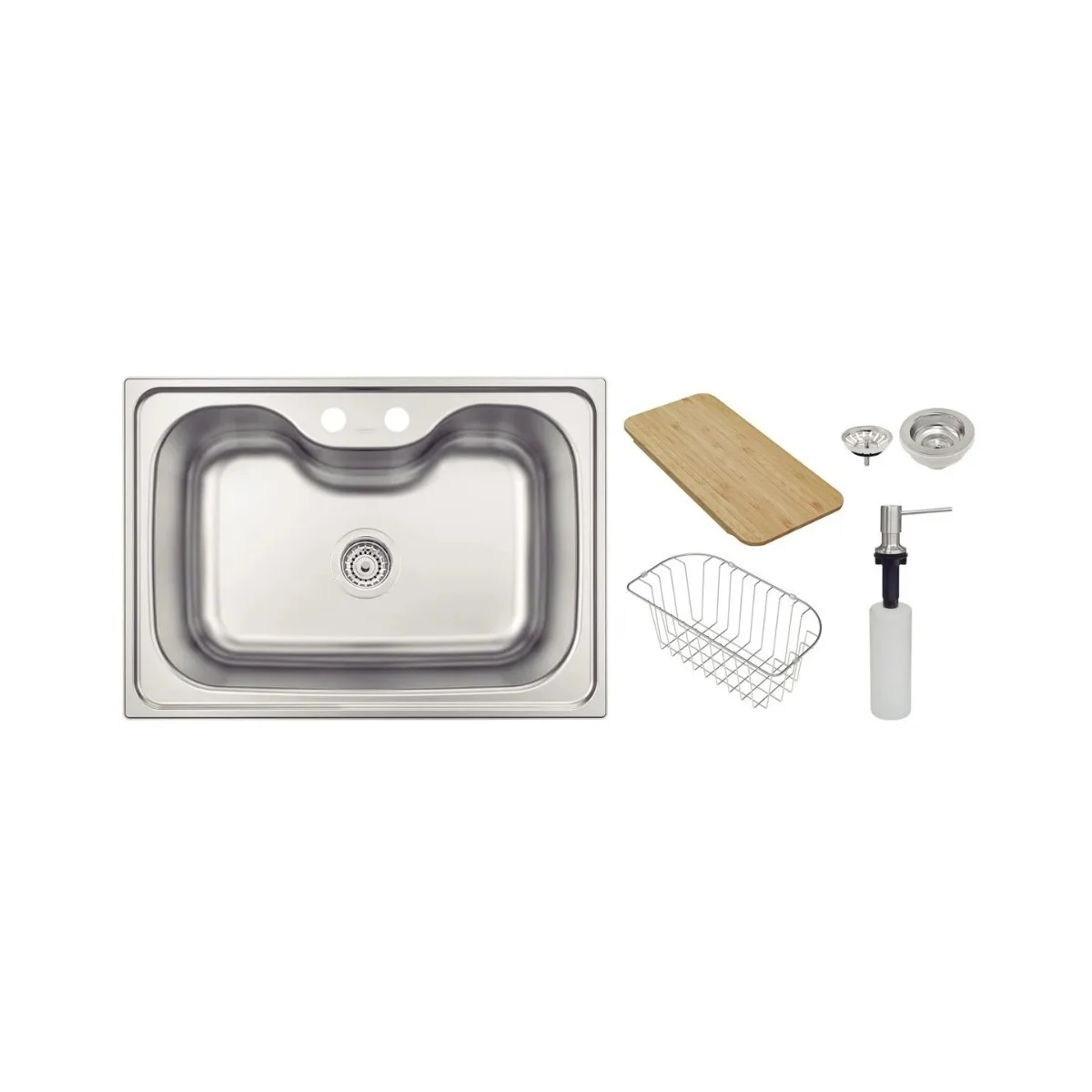 Cuba Inox Retangular de Embutir para Cozinha 69x49cm Escovado com Acessórios Tramontina Morgana