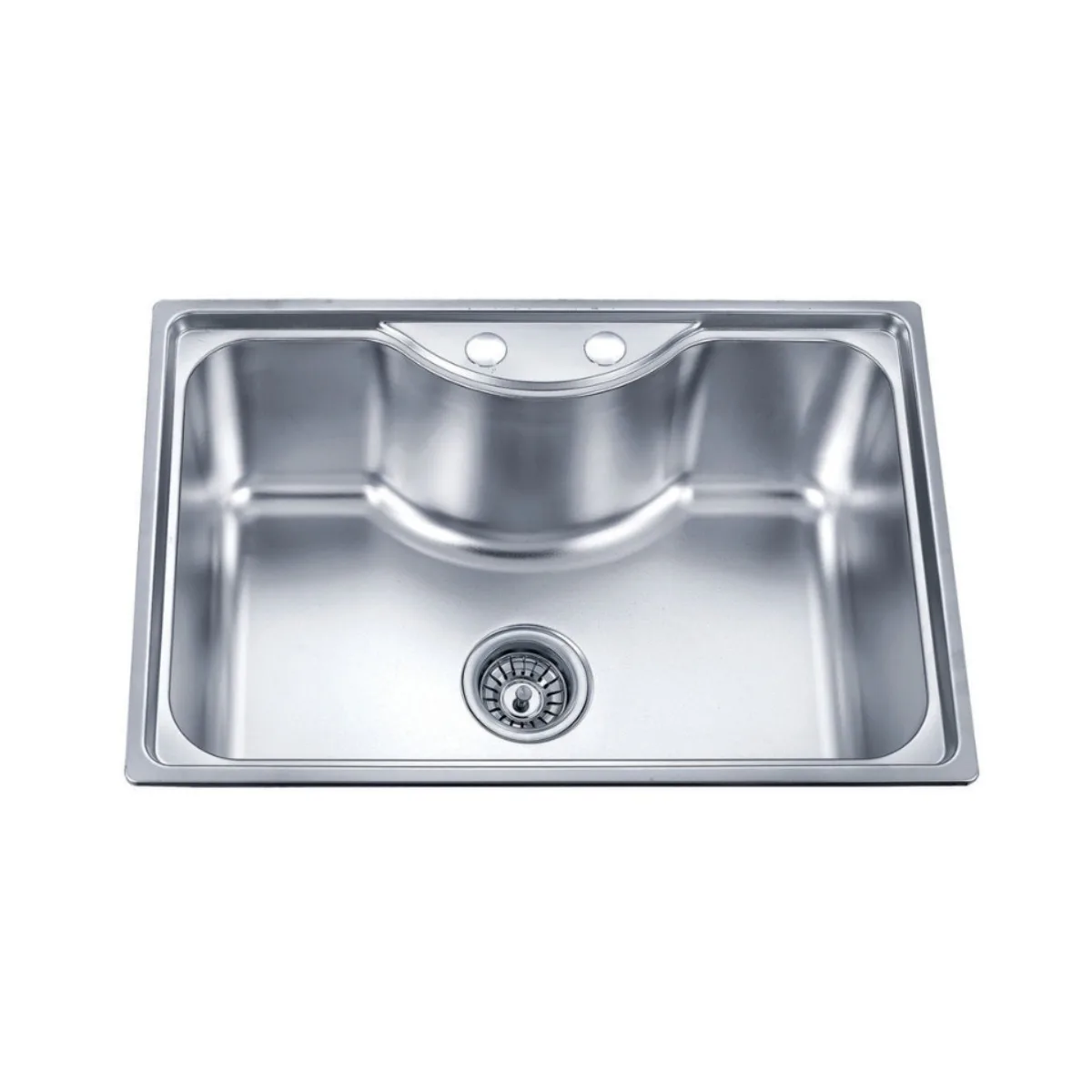 Cuba Inox Retangular de Sobrepor para Cozinha 64x38cm Dax Michigan