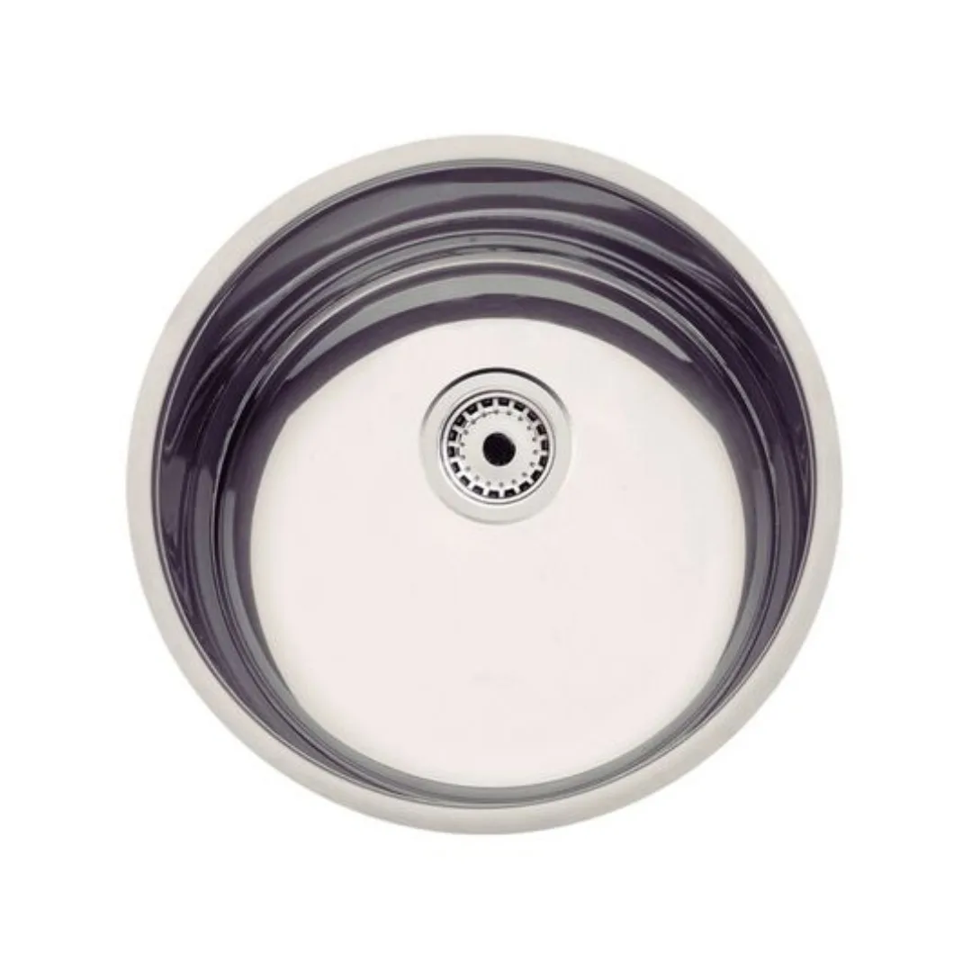 Cuba de embutir Tramontina Basic 38 BL em Aço Inox natural Ø38 cm