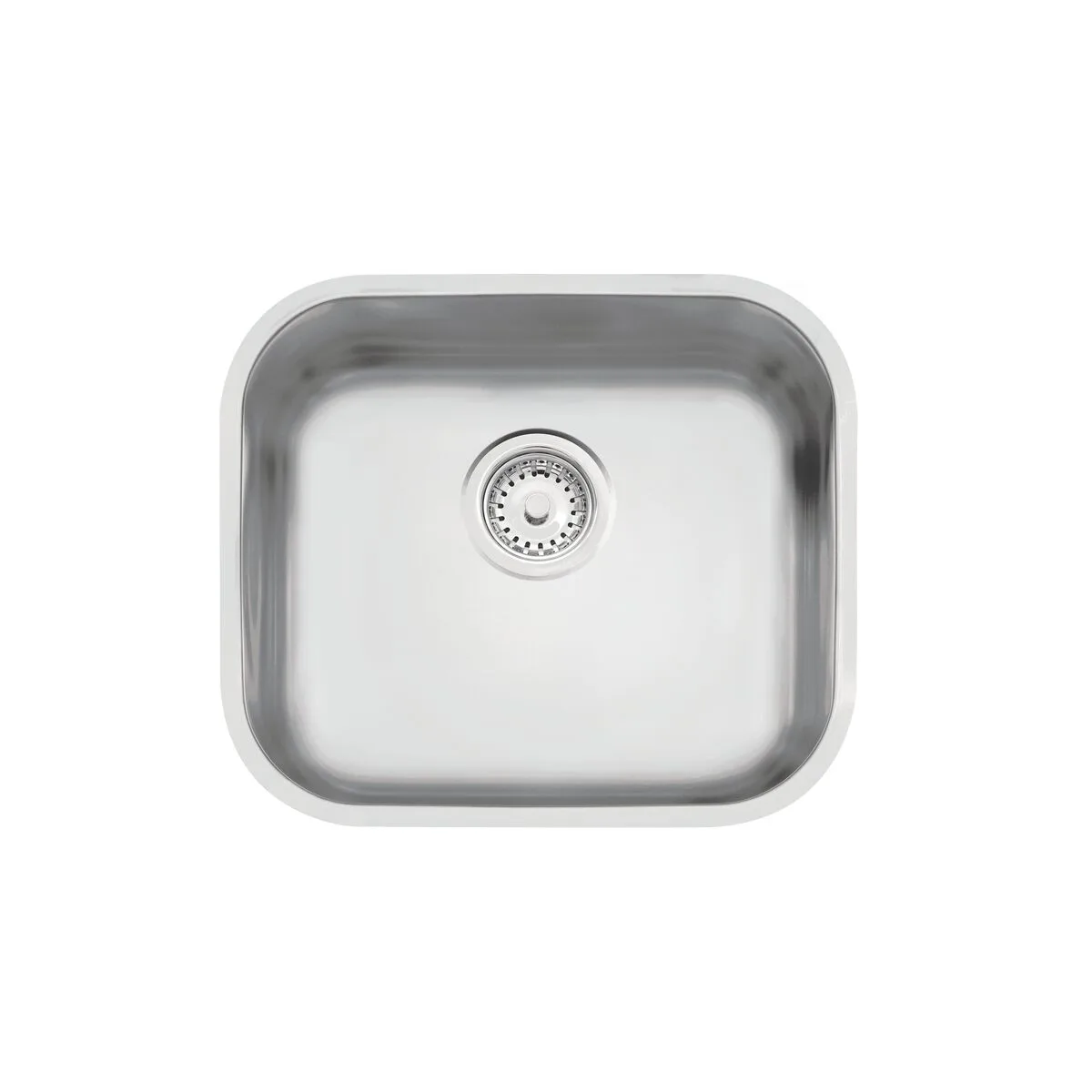Cuba de embutir Tramontina Lavínia 40 BL em aço inox escovado 40x34 cm com válvula de 3 1/2"