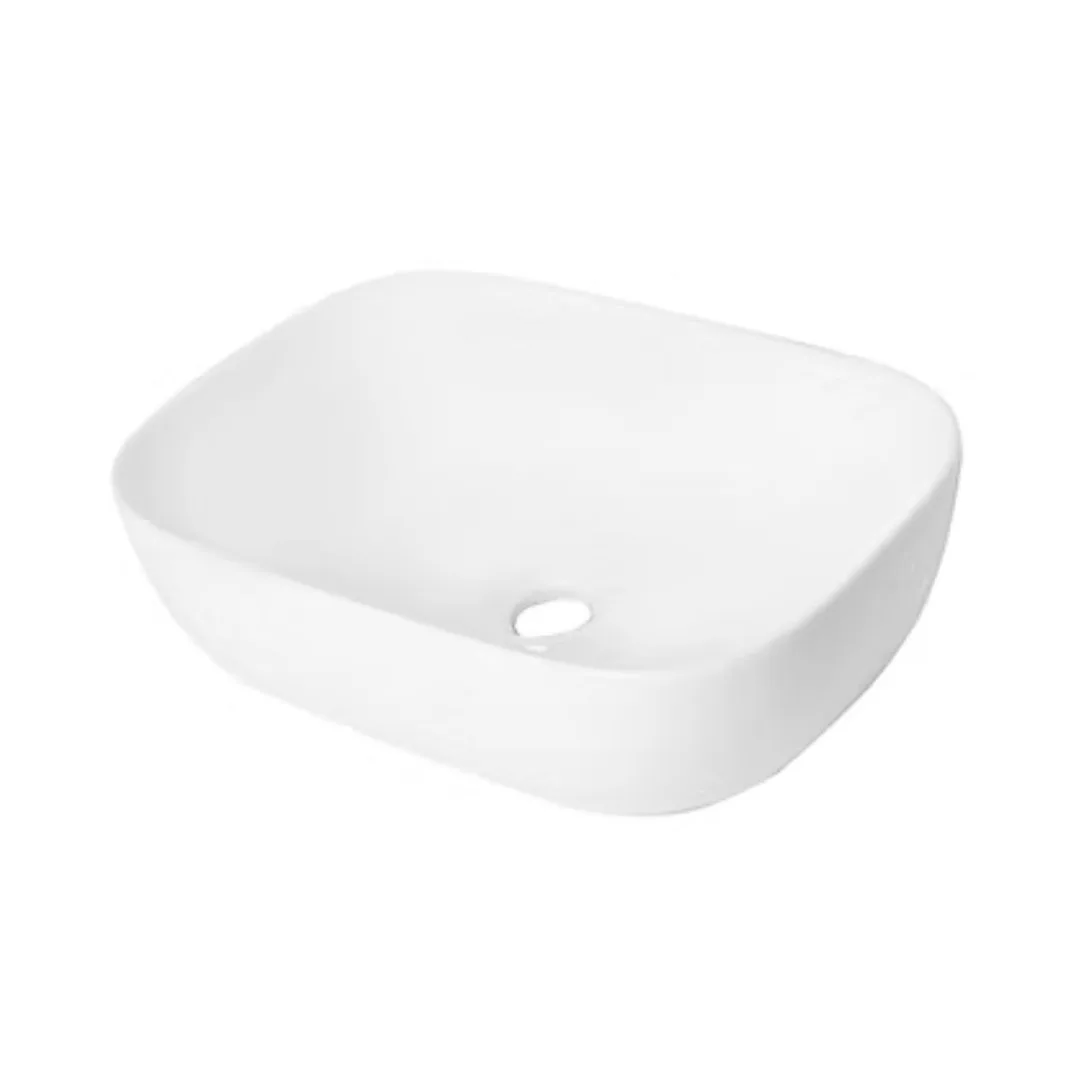 Cuba de Apoio Retangular 47x34cm para Banheiro Branca Lexxa Bagno