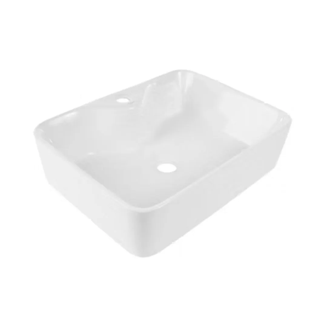 Cuba de Apoio Retangular 48x37cm para Banheiro Branca Lexxa Bagno