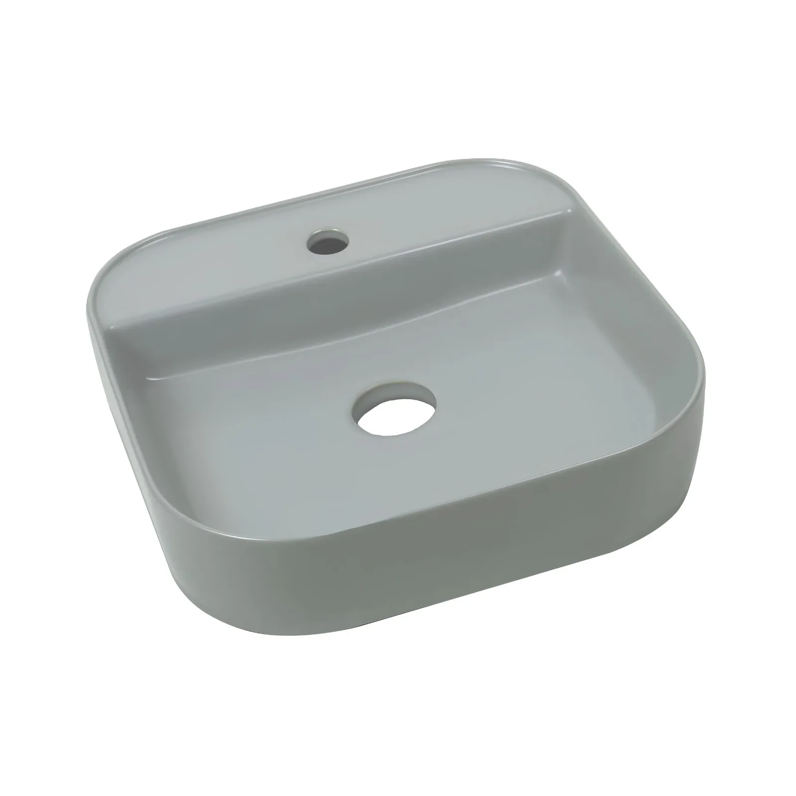 Cuba de Apoio Quadrada Cinza Fosca 45x45 Lexxa Bagno