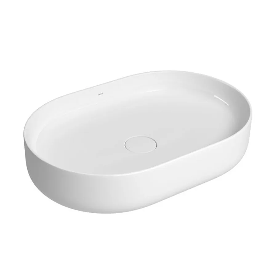 Cuba Oval de Apoio 60cm Branco Deca Slim