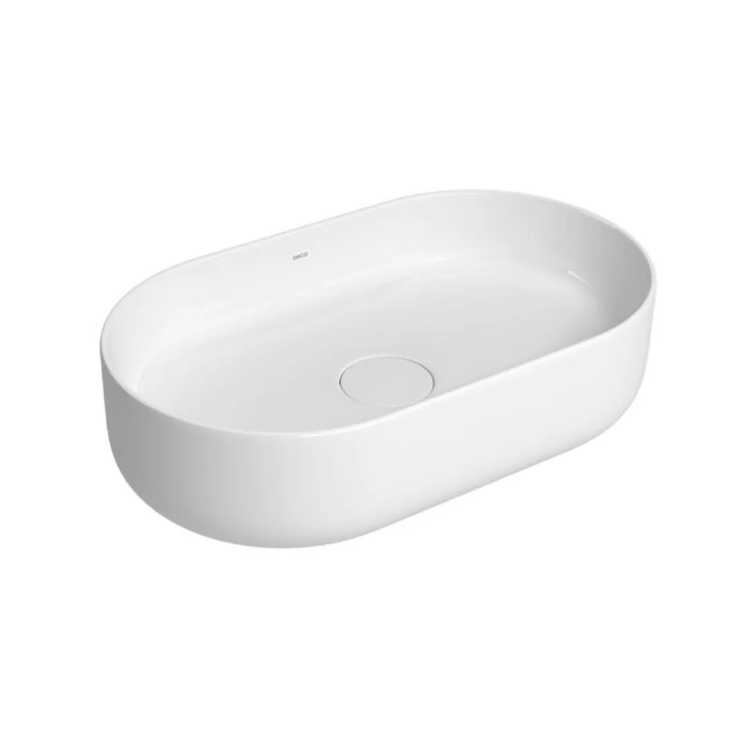 Cuba Oval De Apoio Para Banheiro 50 cm Branco Deca Slim