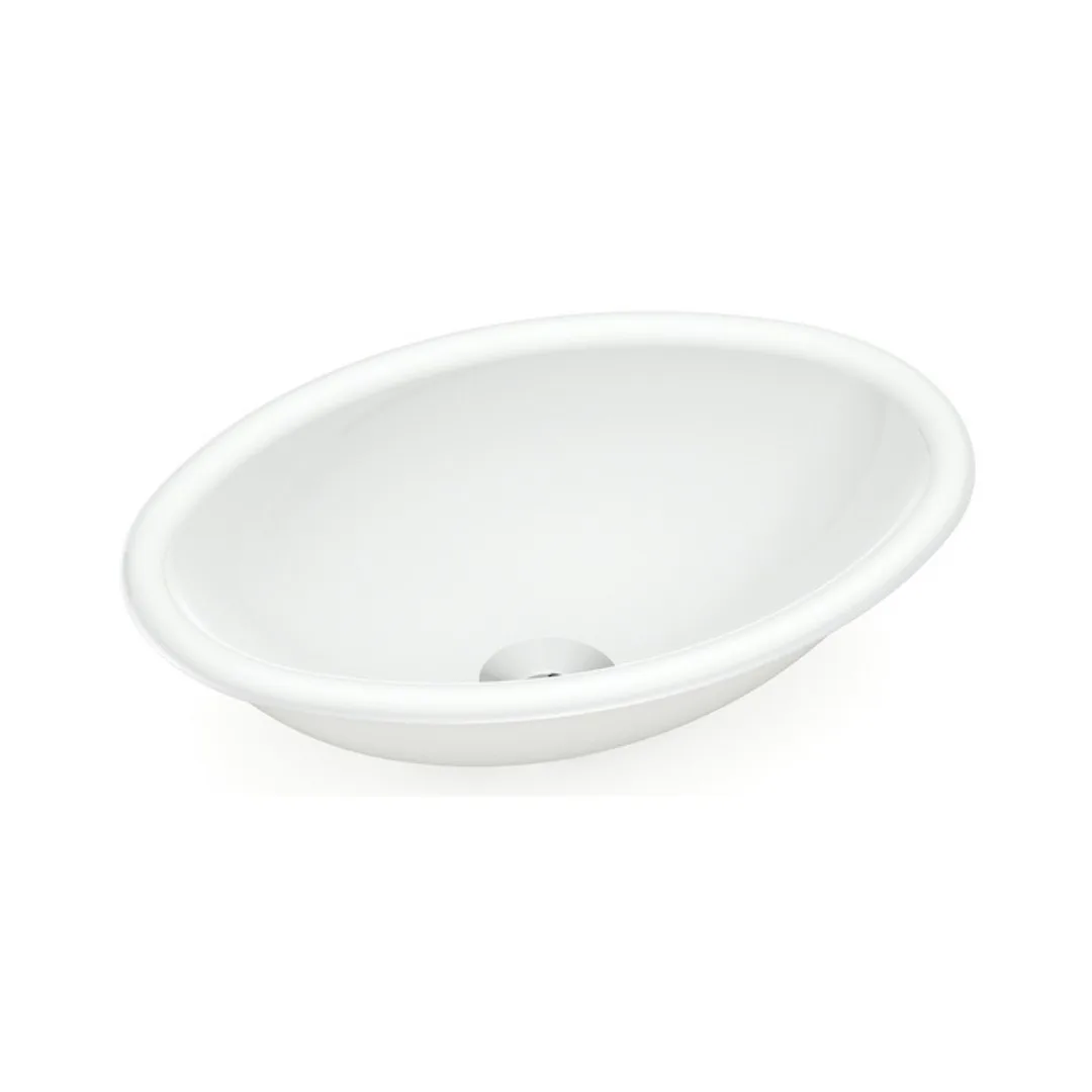 Cuba Oval De Sobrepor Para Banheiro Branca 440x320 Incepa