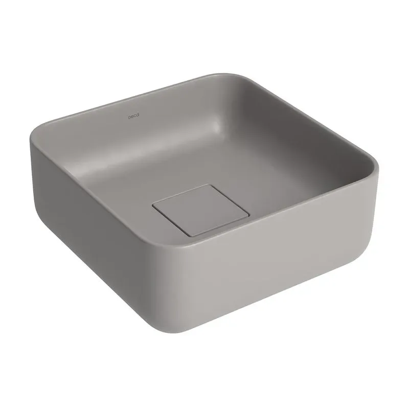 Cuba Quadrada de Apoio 30cm Soft Antracite Deca Slim