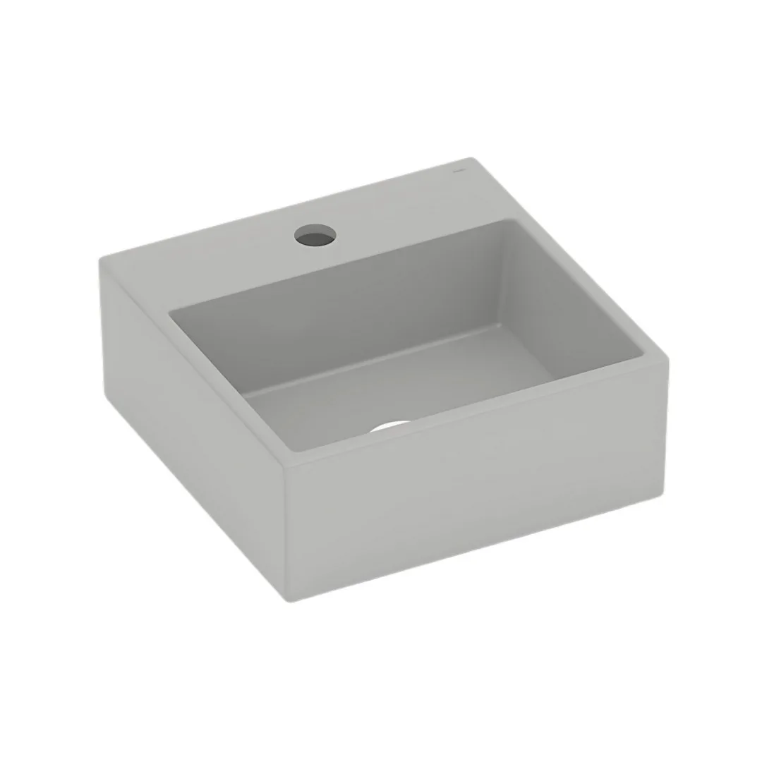 Cuba Quadrada de Apoio Com Mesa Q6 Stone 35x35 Incepa Loft
