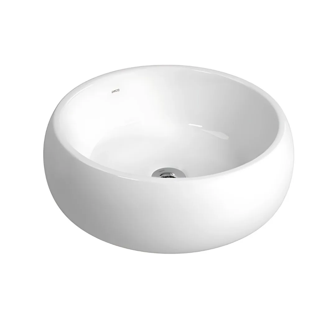 Cuba de Apoio Redonda 40cm para Banheiro Branca Deca Bold