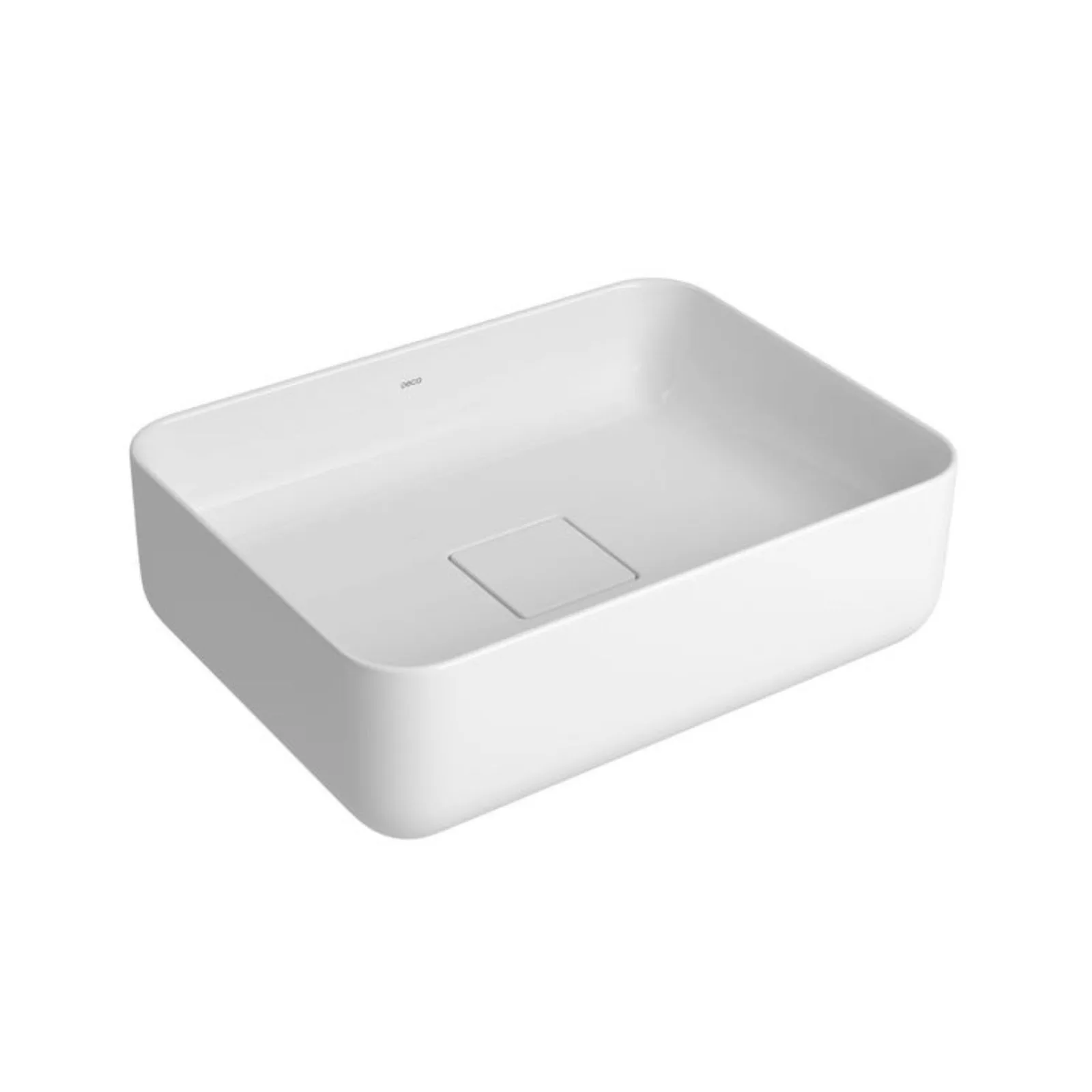 Cuba Retangular de Apoio 40cm Branco Deca Slim
