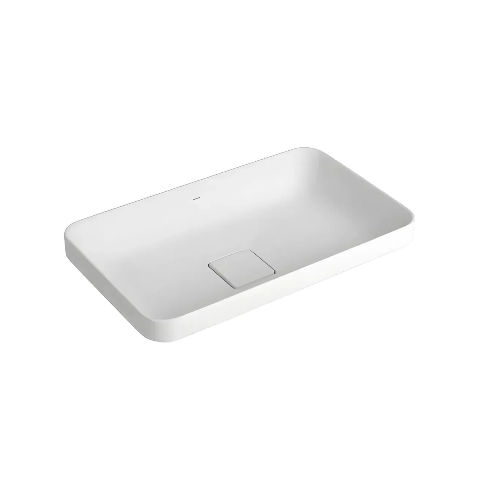 Cuba Retangular de Sobrepor Branco 50cm Deca Slim