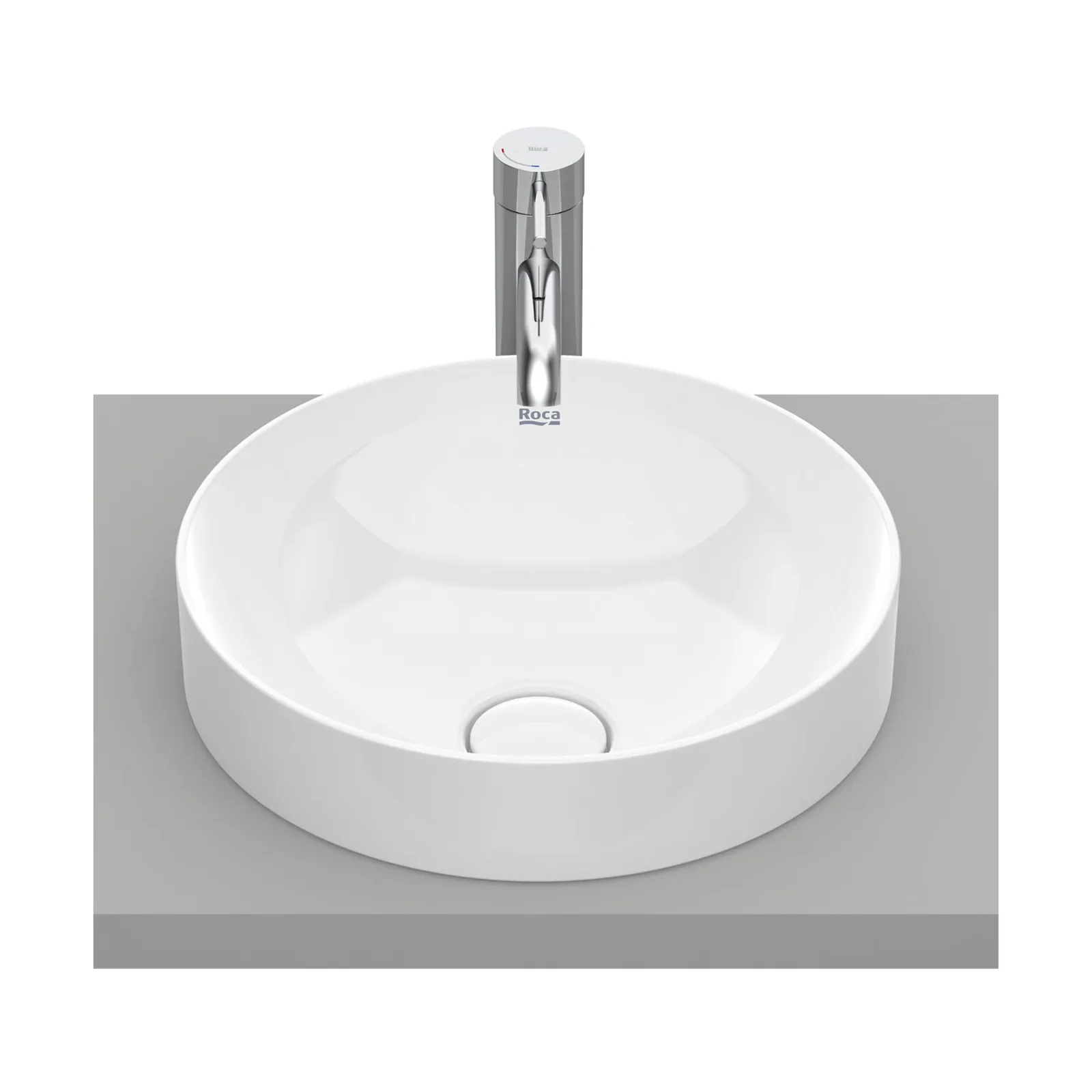 Cuba de Sobrepor Branco 37x37 Roca Round A32752R000