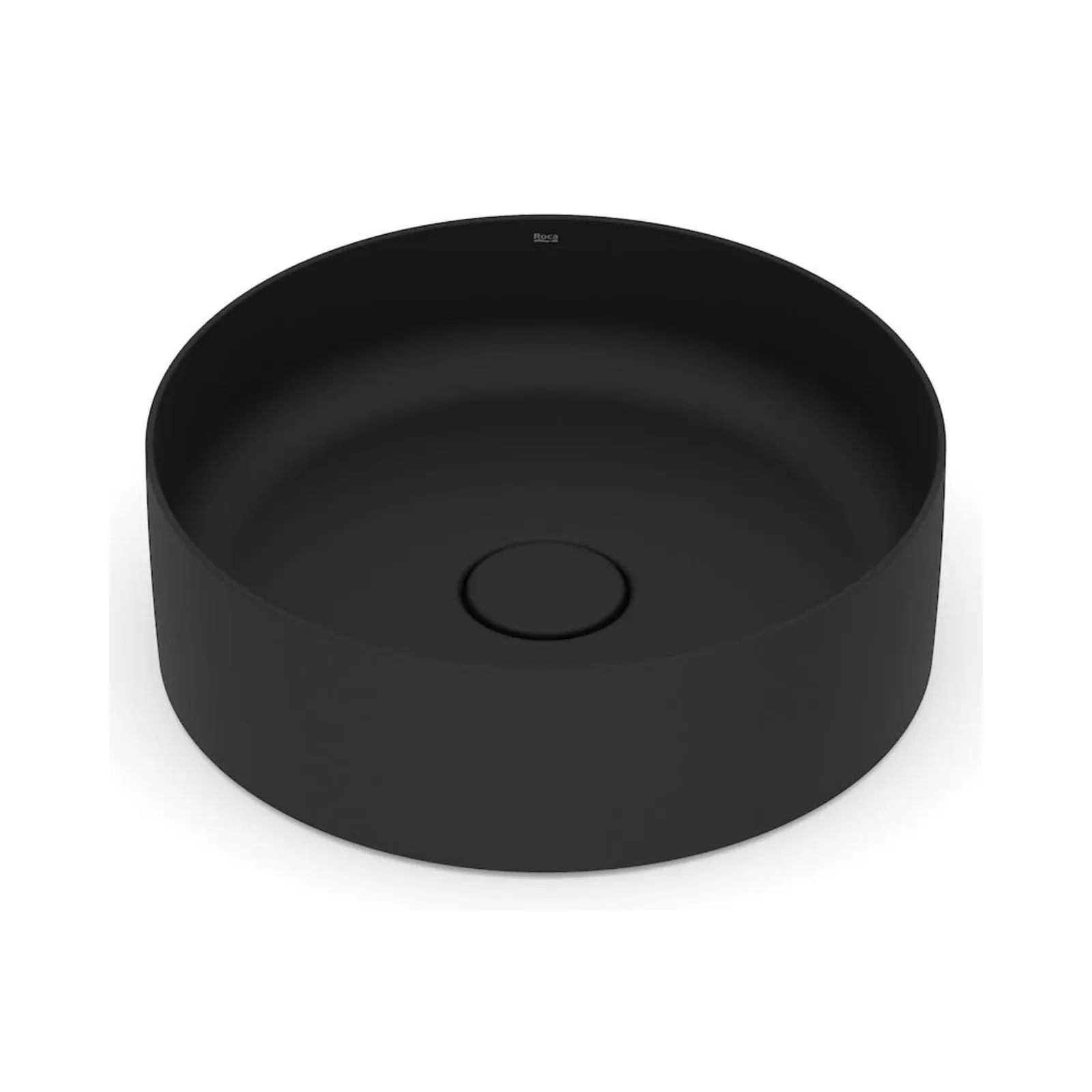 Cuba de Apoio Redonda 39cm para Banheiro Matte Black Roca