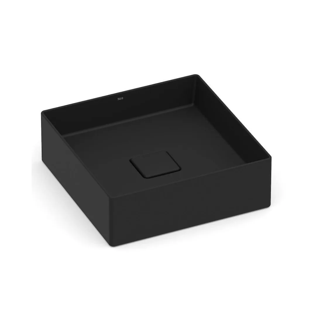 Cuba de Apoio Para Lavatório Matte Black 35x35 Roca Terra T4