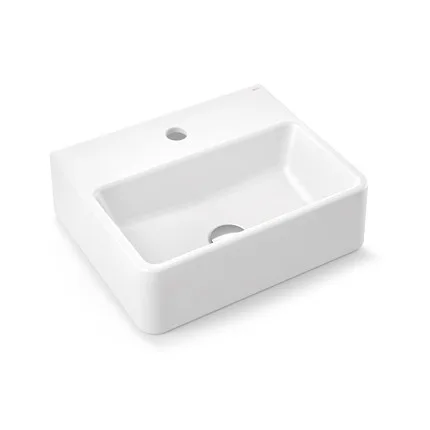 Cuba Suspensa Retangular com Mesa 40x33 para Banheiro Docol White