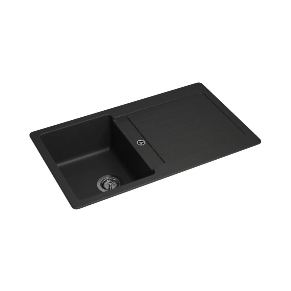 Cuba de Sobrepor Para Cozinha Retangular 86X50cm Workstation Black Matte Deca Unic