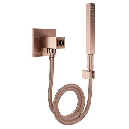 Desviador Docol chuveiro Square 1/2" cobre escovado