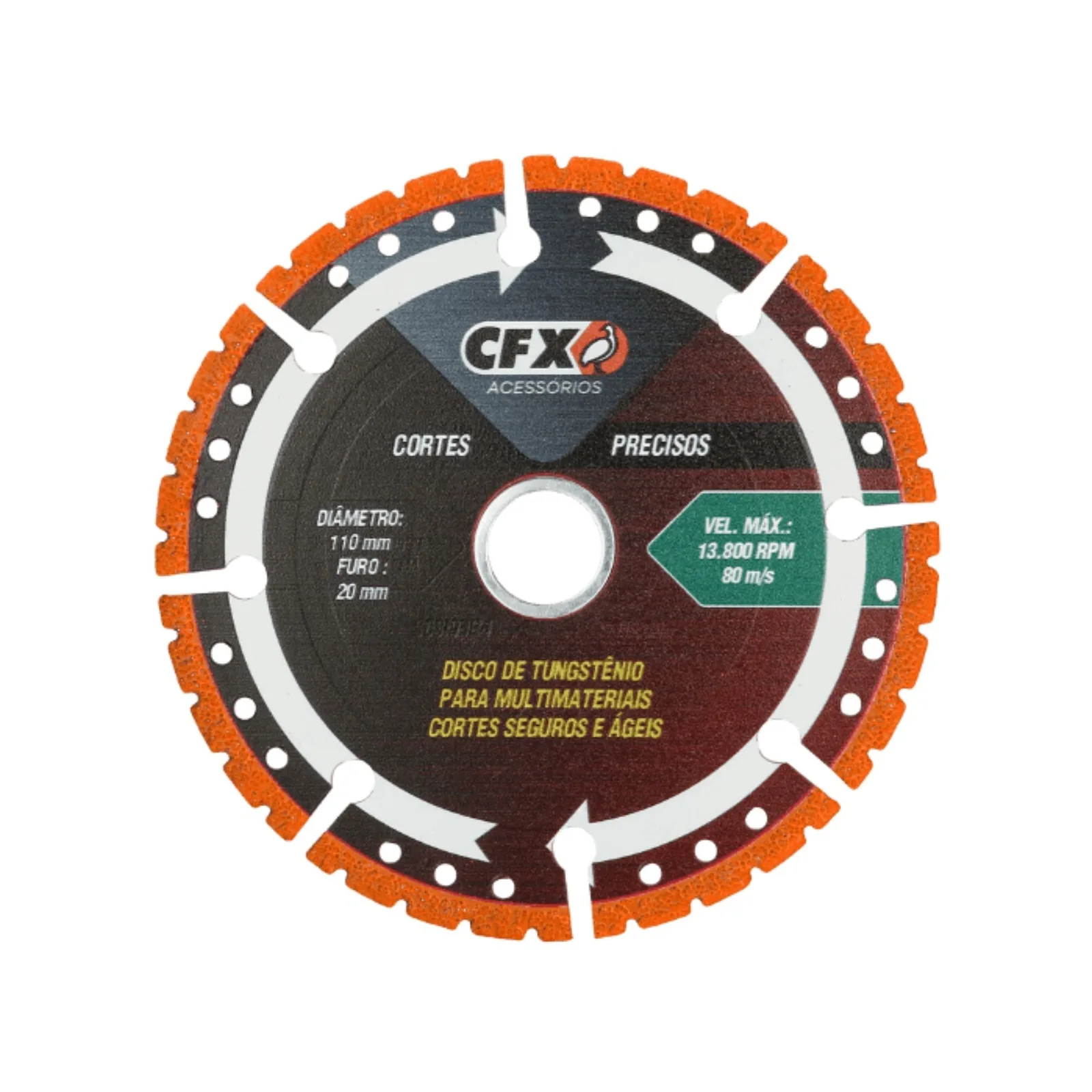 Disco De Corte Diamantado Multi Materiais CFX Ceramfix