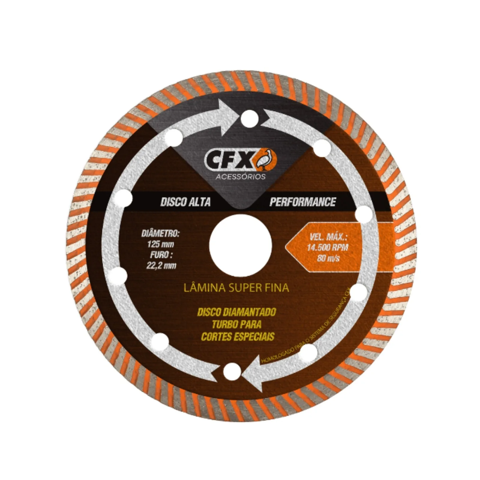 Disco Diamantado Turbo para Cortes Especiais Ceramfix Rai-Cut