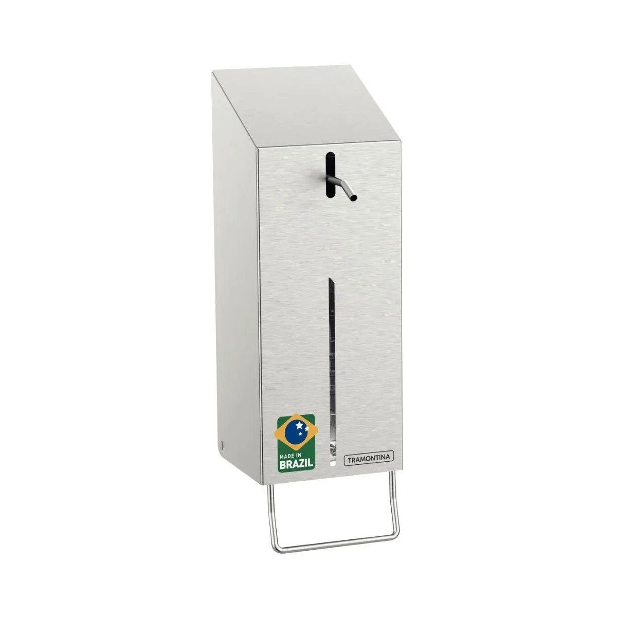 Dispenser 500ml de Álcool em Gel e Sabão Líquido Tramontina Inox Acetinado