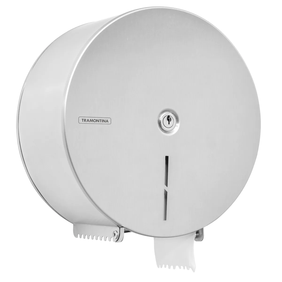 Dispenser para Papel Higiênico Tramontina em Aço Inox com Acabamento Scotch Brite