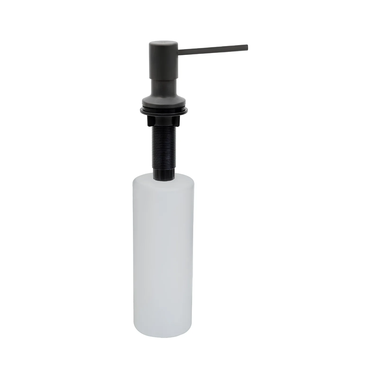 Dosador de Sabão Com Recipiente Plástico 500ML Aço inox Black Matte Tramontina