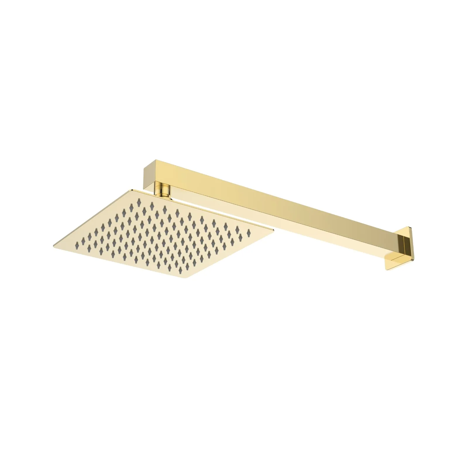 Ducha com haste quadrado 20cm Gold Dax Del Toro