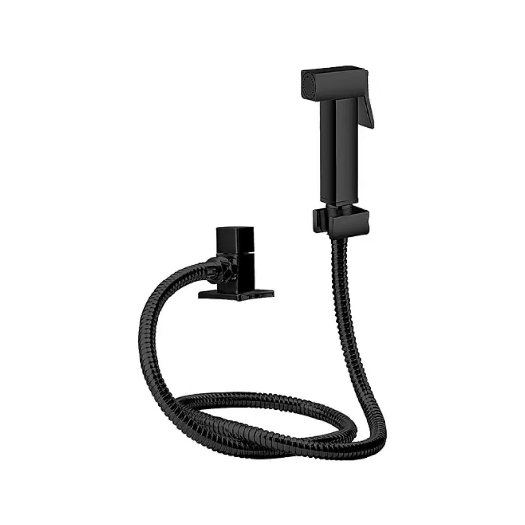 Ducha Higienica de Metal com Registro Lexxa Bagno LX1904GF Black Matte