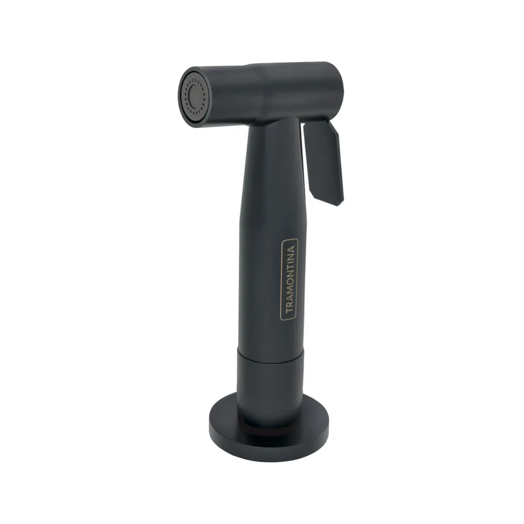 Ducha Manual Black Matte para Cozinha em Aço Inox com Extensor Tramontina