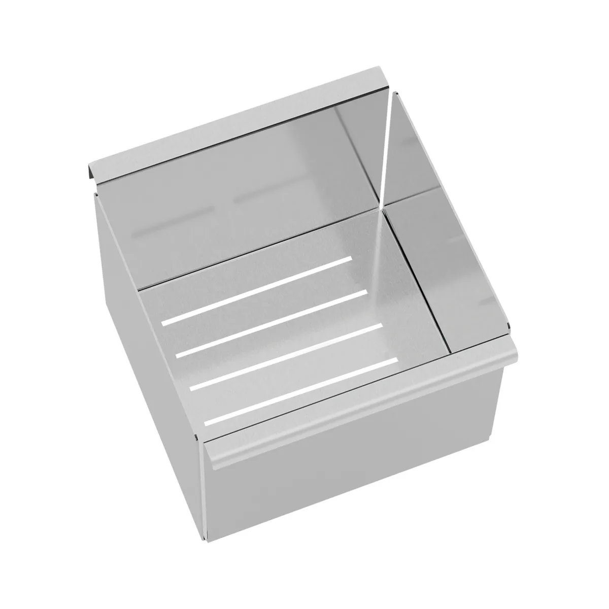 Escorredor profundo em Aço Inox com Acabamento Acetinado para Canal Organizador Tramontina