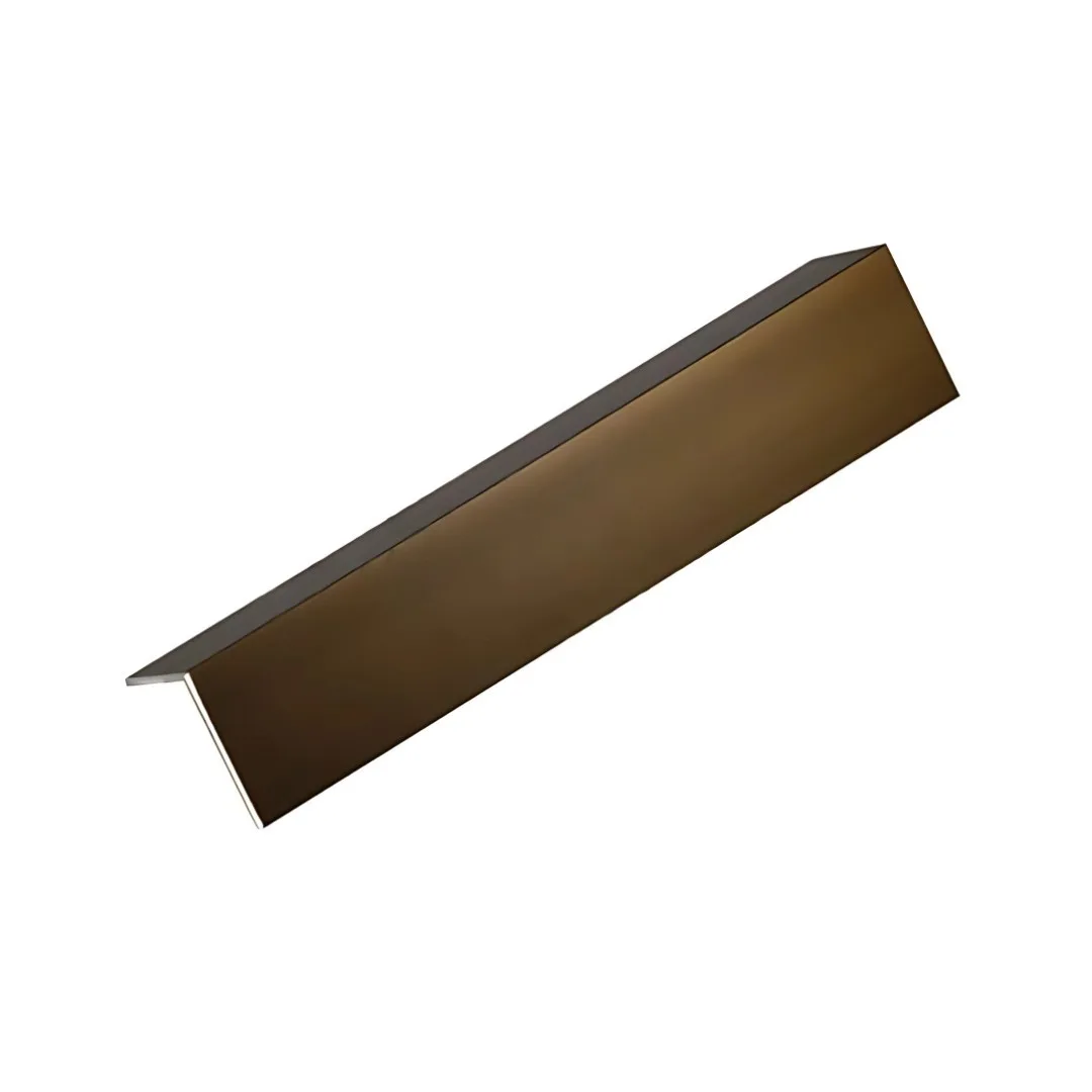 Filete Alumínio Anodizado Brass Matte 3m 19x19 Viscardi Siena