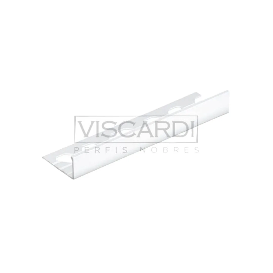 Filete Alumínio Pintado 3m 3x10 Viscardi Ravena Blanc