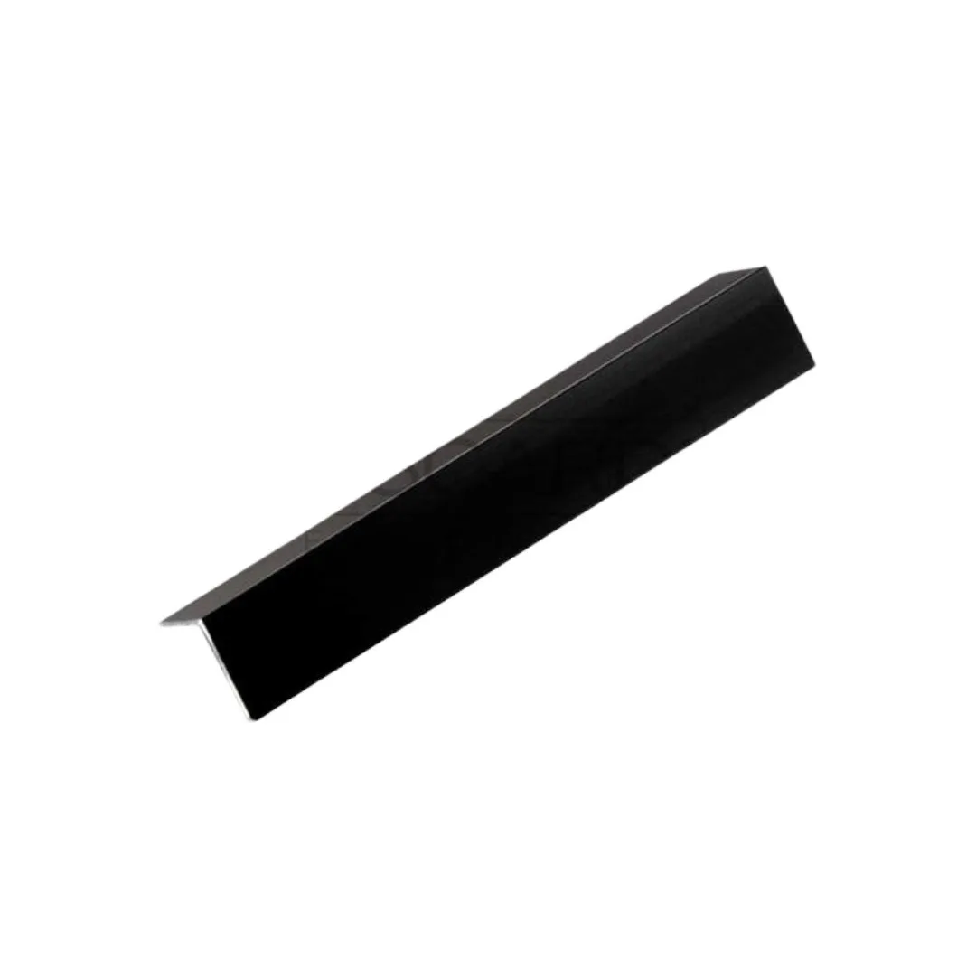 Filete Alumínio Anodizado 3m 16x16 Viscardi Siena Black Matte