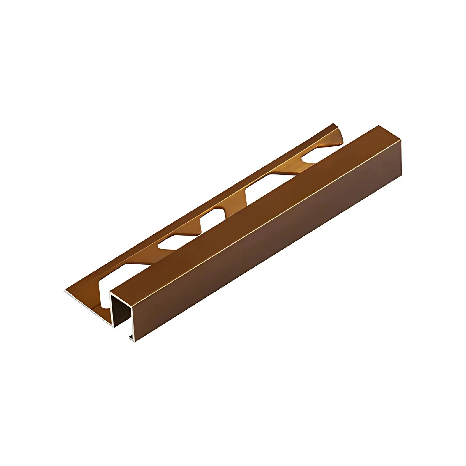 Filete Brown Gold Alumínio Anodizado 3m 10x12 Viscardi Firenze