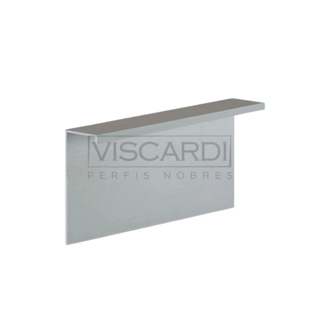 Filete Alumínio Pintado 3m 2x5 Viscardi Capri Matte Rodape