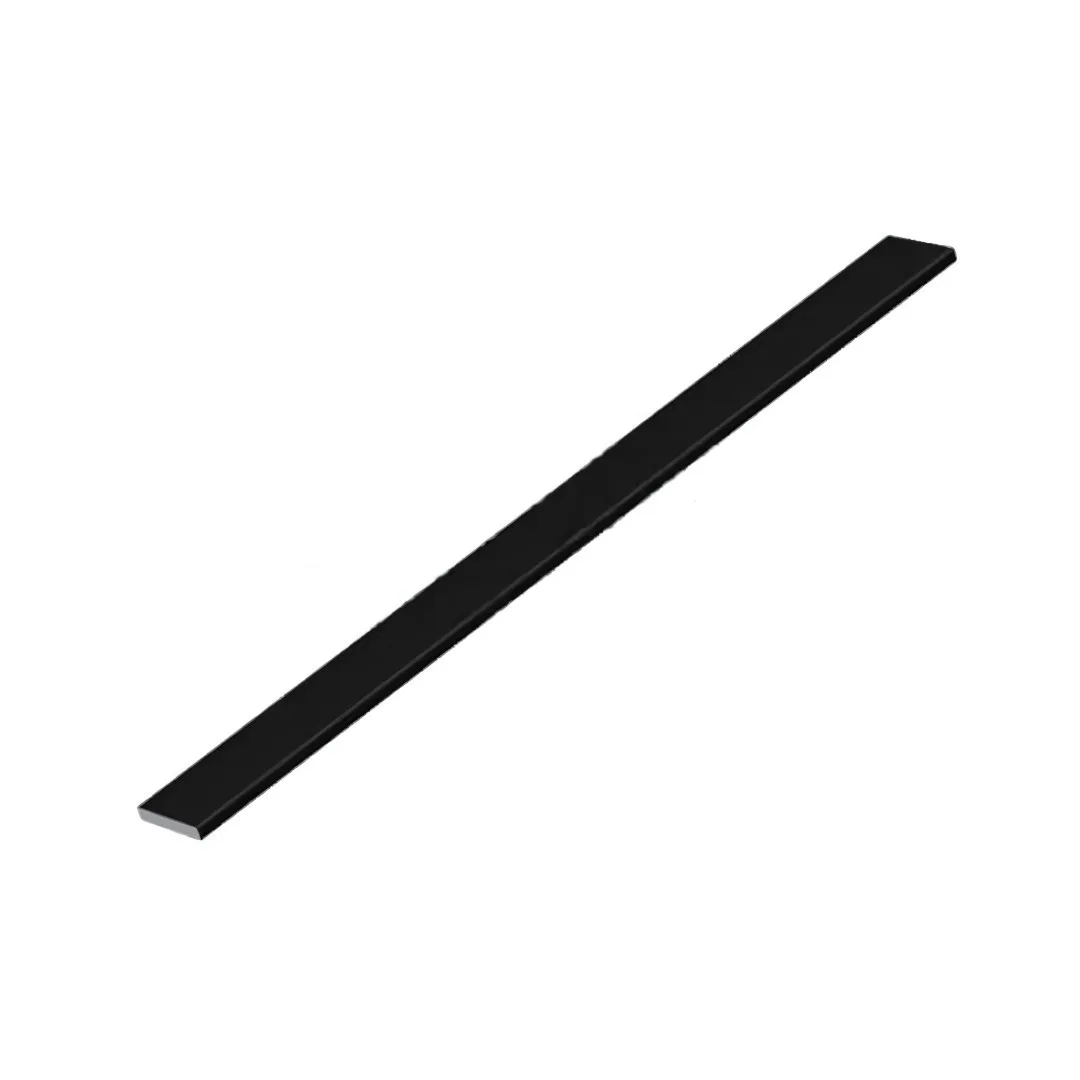 Filete Alumínio Pintado Black Matte 3m 3x10 Viscardi Laminum