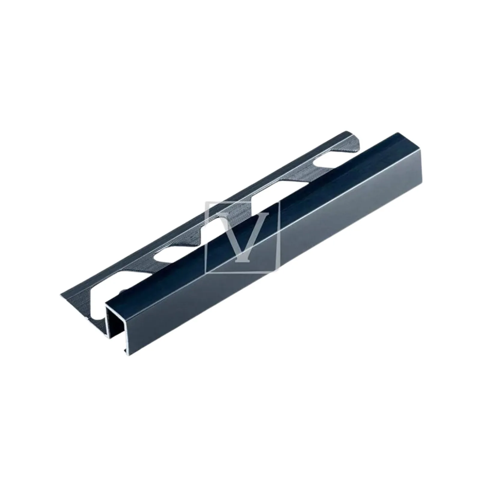 Filete Viscardi 3m 10x12 Alumínio Anodizado Firenze Titanium