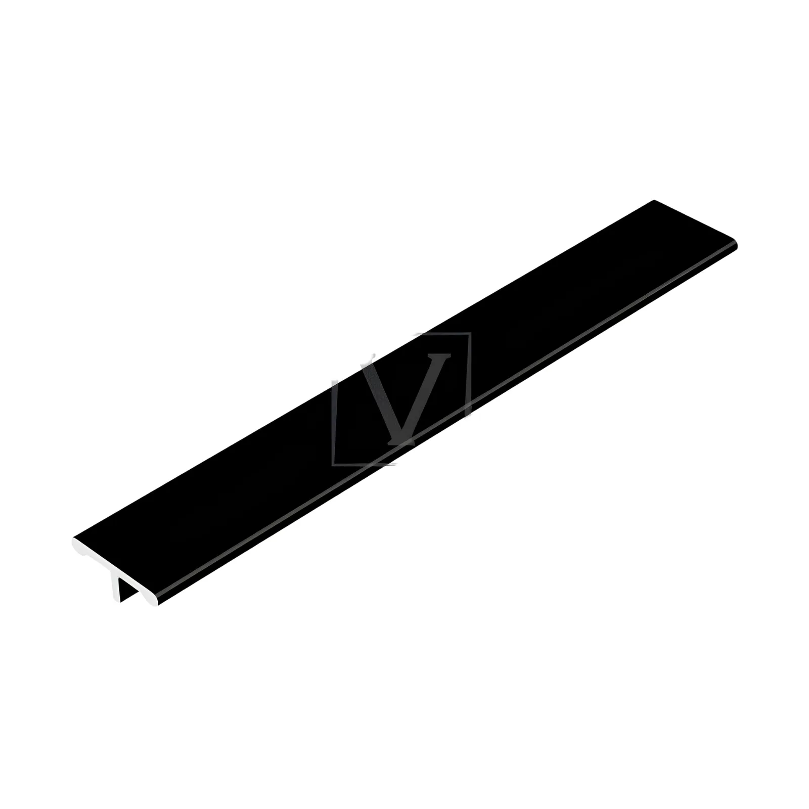 Filete Viscardi Alumínio 3m Milano Black Matte