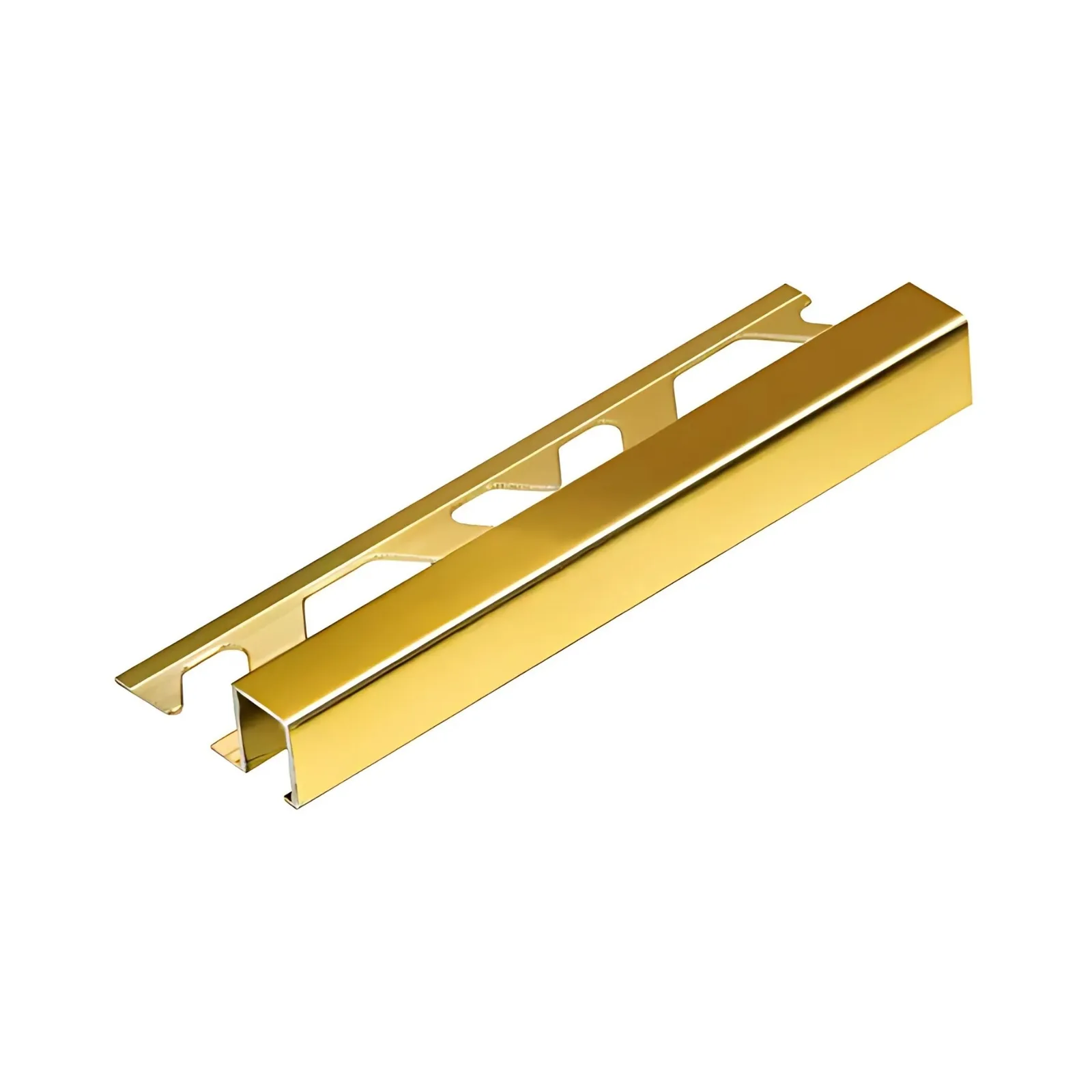 Filete Golden Aluminio Anodizado 3m 10x12 Golden Viscardi Firenze