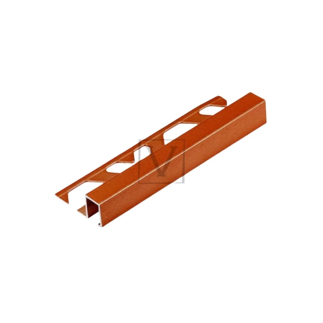 Filete Alumínimo Pintado 3m 10x12 Viscardi Firenze Verniz Cobre